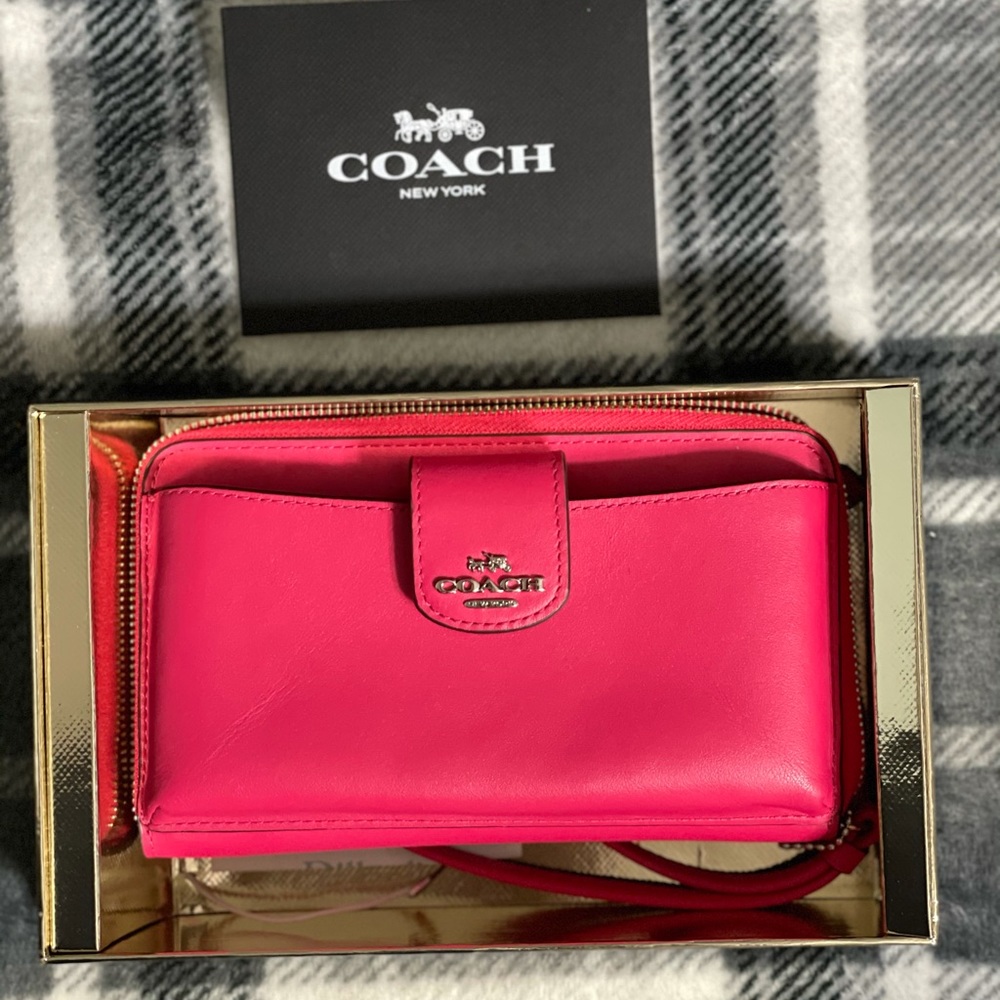 Coach hot Pink Wallet